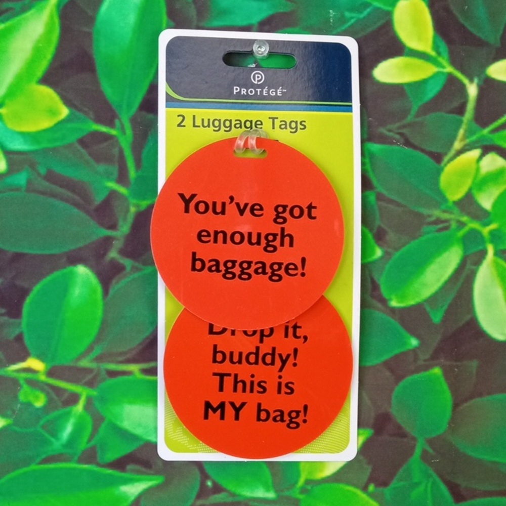 💩 Fun Sayings Luggage Tag Set